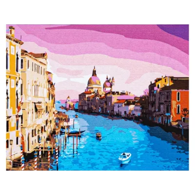 Malování podle čísel VENETIAN LANDSCAPE, na rámu, 40x50cm, 801023907 Malování podle čísel VENETIAN LANDSCAPE, na rámu, 40x50cm, 801023907