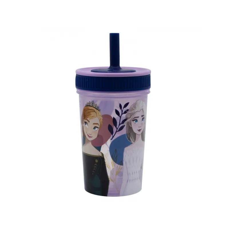 Termo pohár so šrubovacím viečkom a silikónovou slamkou DISNEY FROZEN, 465ml, 74286 Termo pohár so šrubovacím viečkom a silikónovou slamkou DISNEY FROZEN, 465ml, 74286