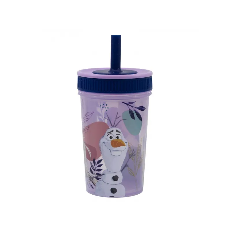 Termo pohár so šrubovacím viečkom a silikónovou slamkou DISNEY FROZEN, 465ml, 74286 Termo pohár so šrubovacím viečkom a silikónovou slamkou DISNEY FROZEN, 465ml, 74286