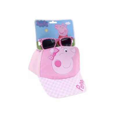 Dívčí kšiltovka + sluneční brýle PEPPA PIG, 2200009794 Dívčí kšiltovka + sluneční brýle PEPPA PIG, 2200009794