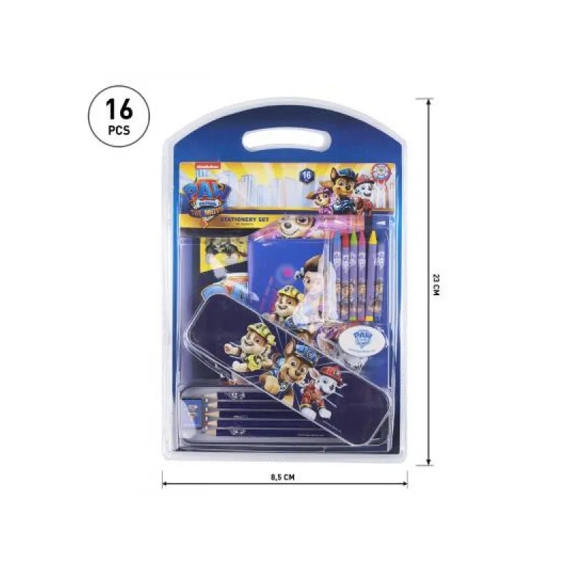 Stationery set PAW PATROL (notes, pouzdro, pastelky, voskovky), 2100003598