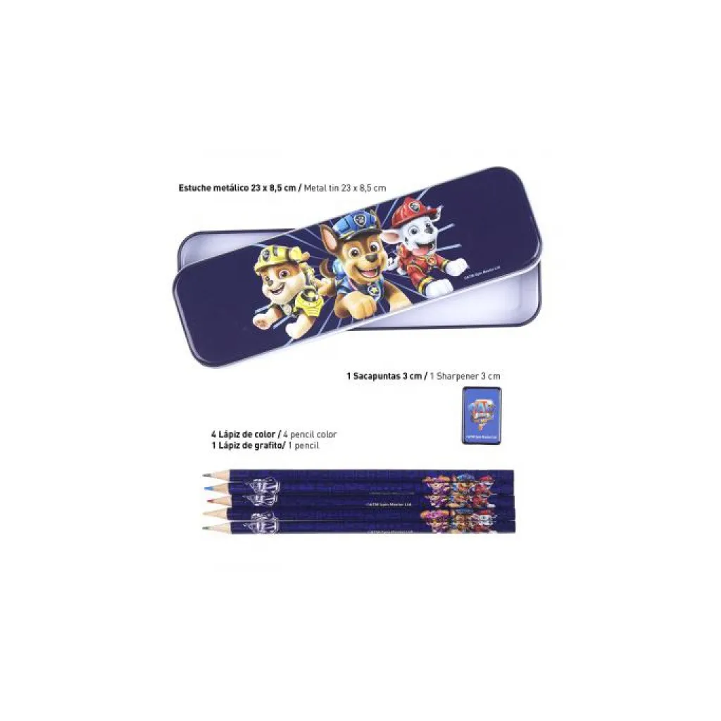 Stationery set PAW PATROL (notes, pouzdro, pastelky, voskovky), 2100003598