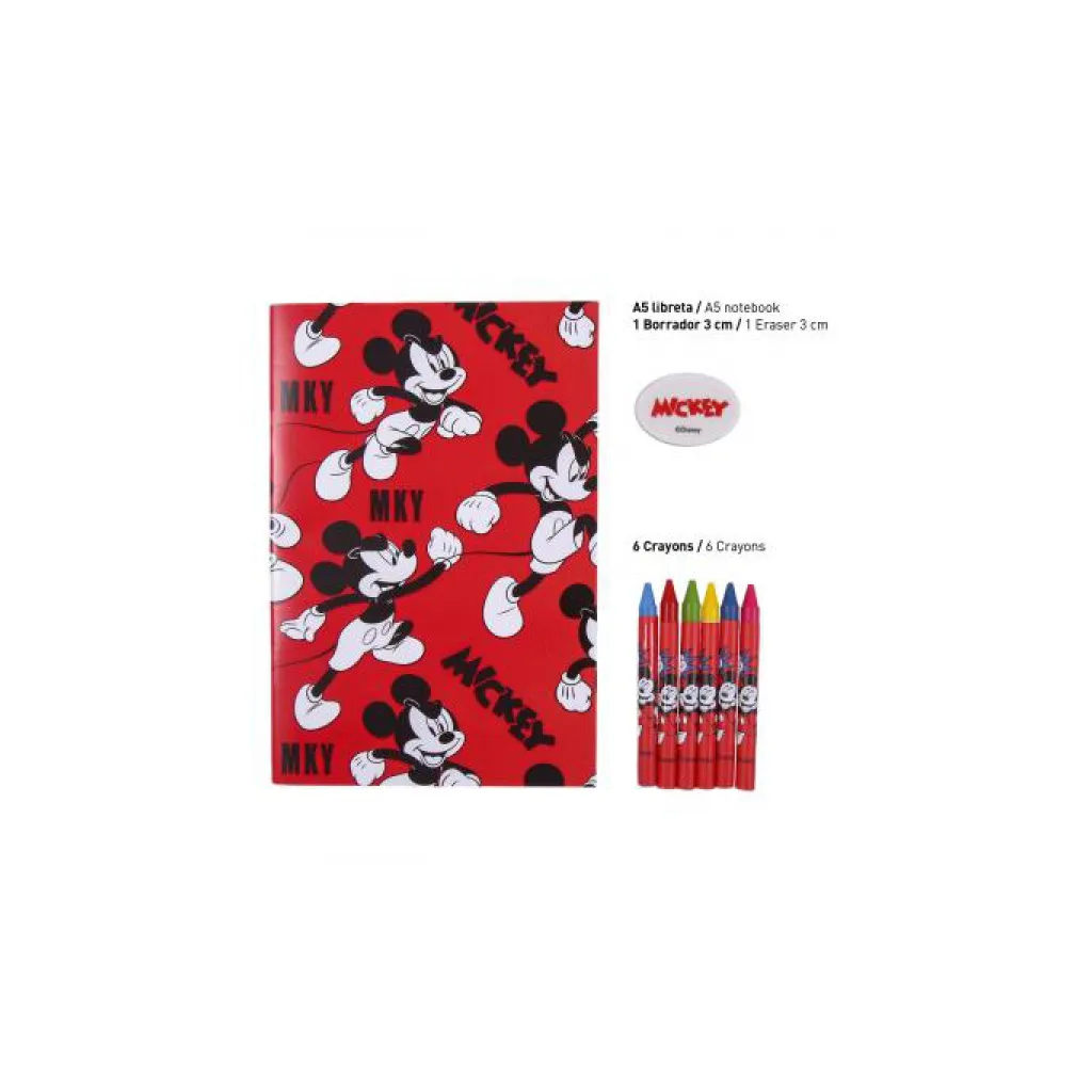 Kreatívna sada Mickey Mouse – zošity, ceruzky, puzdro | ZdenkaTri.sk