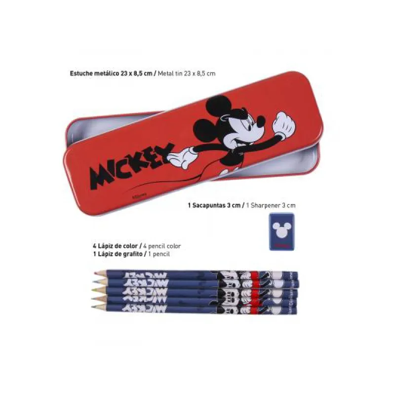 Stationery set MICKEY MOUSE (notes, puzdro, pastelky, voskovky), 2100003561 Stationery set MICKEY MOUSE (notes, puzdro, pastelky, voskovky), 2100003561