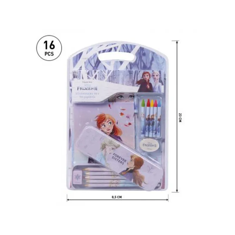 Stationery set DISNEY FROZEN 16ks / zápisníky, peračník, pastelky, voskovky, 2100003563 Stationery set DISNEY FROZEN 16ks / zápisníky, peračník, pastelky, voskovky, 2100003563