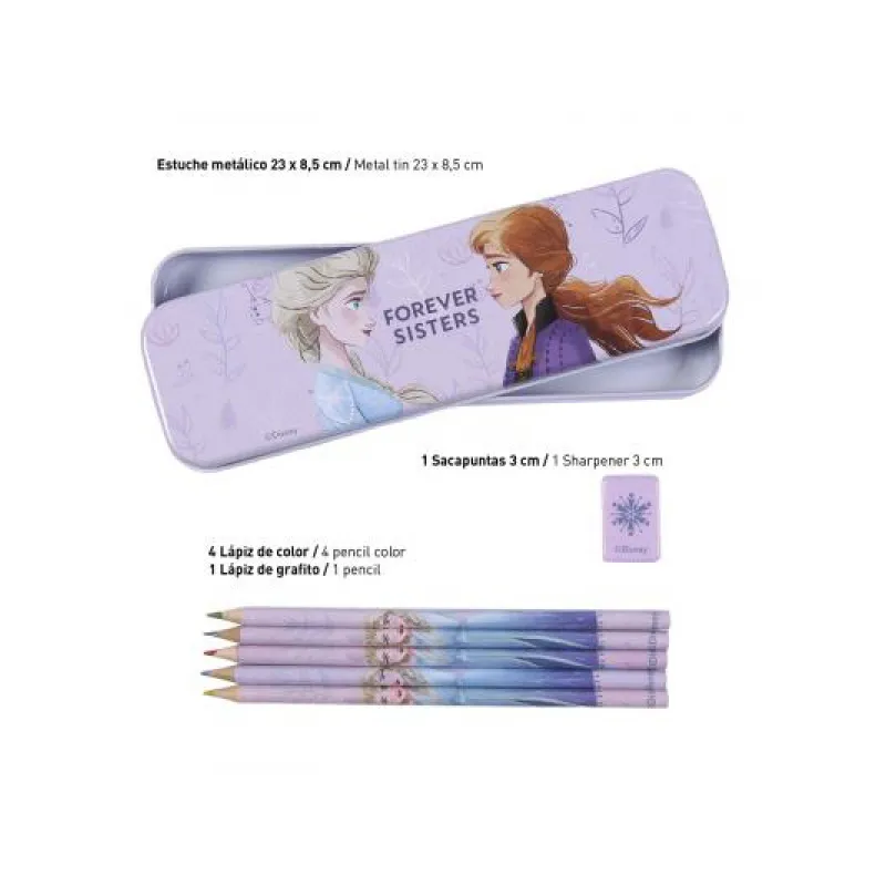 Stationery set DISNEY FROZEN 16ks / zápisníky, penál, pastelky, voskovky, 2100003563