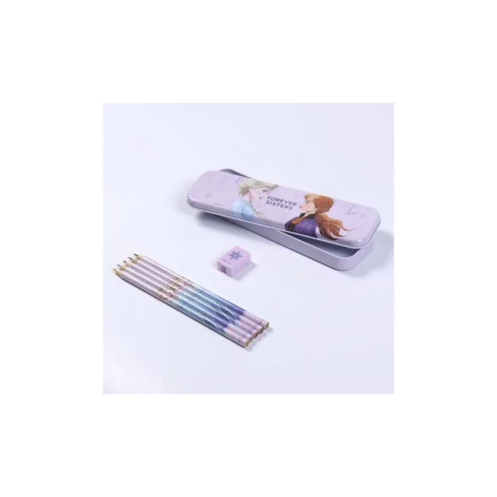 Stationery set  DISNEY FROZEN 16ks / zápisníky, peračník, pastelky, voskovky,  2100003563