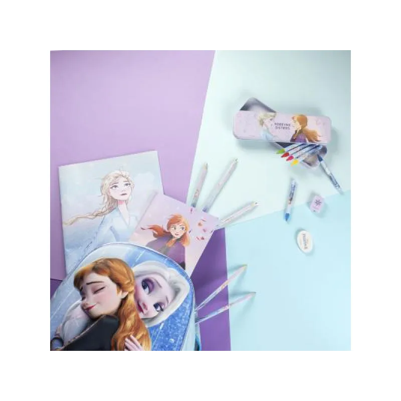 Stationery set DISNEY FROZEN 16ks / zápisníky, peračník, pastelky, voskovky, 2100003563 Stationery set DISNEY FROZEN 16ks / zápisníky, peračník, pastelky, voskovky, 2100003563