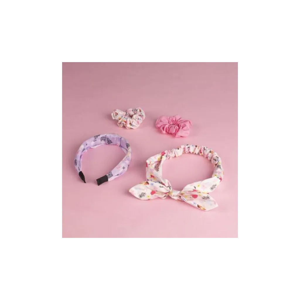 Beauty set DISNEY PRINCESS 4ks (čelenky, scrunchie gumičky), 2500001947
