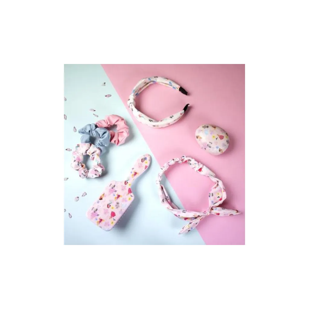 Beauty set DISNEY PRINCESS 4ks (čelenky, scrunchie gumičky), 2500001947