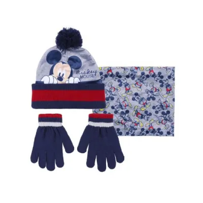 Zimní set v dárkovém balení (čepice, nákrčník, rukavice) MICKEY MOUSE, 2200007991 Zimní set v dárkovém balení (čepice, nákrčník, rukavice) MICKEY MOUSE, 2200007991