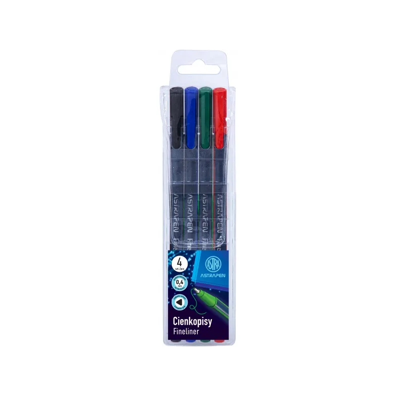 ASTRAPen, Liner 0,4mm, 4ks, mix farieb, 202023001 ASTRAPen, Liner 0,4mm, 4ks, mix farieb, 202023001