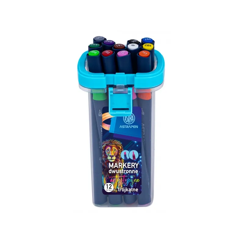 ASTRAPen, Obojstranné umelecké fixky, 12ks, mix farieb, 207023012 ASTRAPen, Obojstranné umelecké fixky, 12ks, mix farieb, 207023012