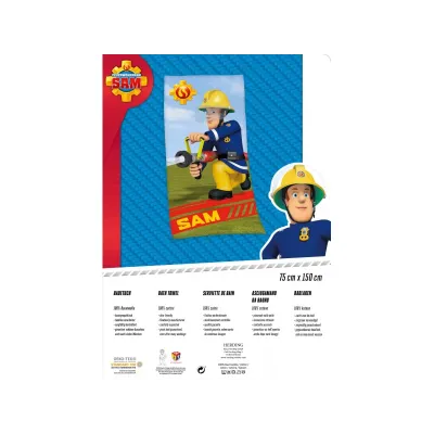 Bavlnená osuška 75/150cm Herding Požiarnik Sam