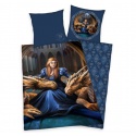 Obojstranné bavlnené obliečky Herding ANNE STOKES Dragons, 140/200+70/90