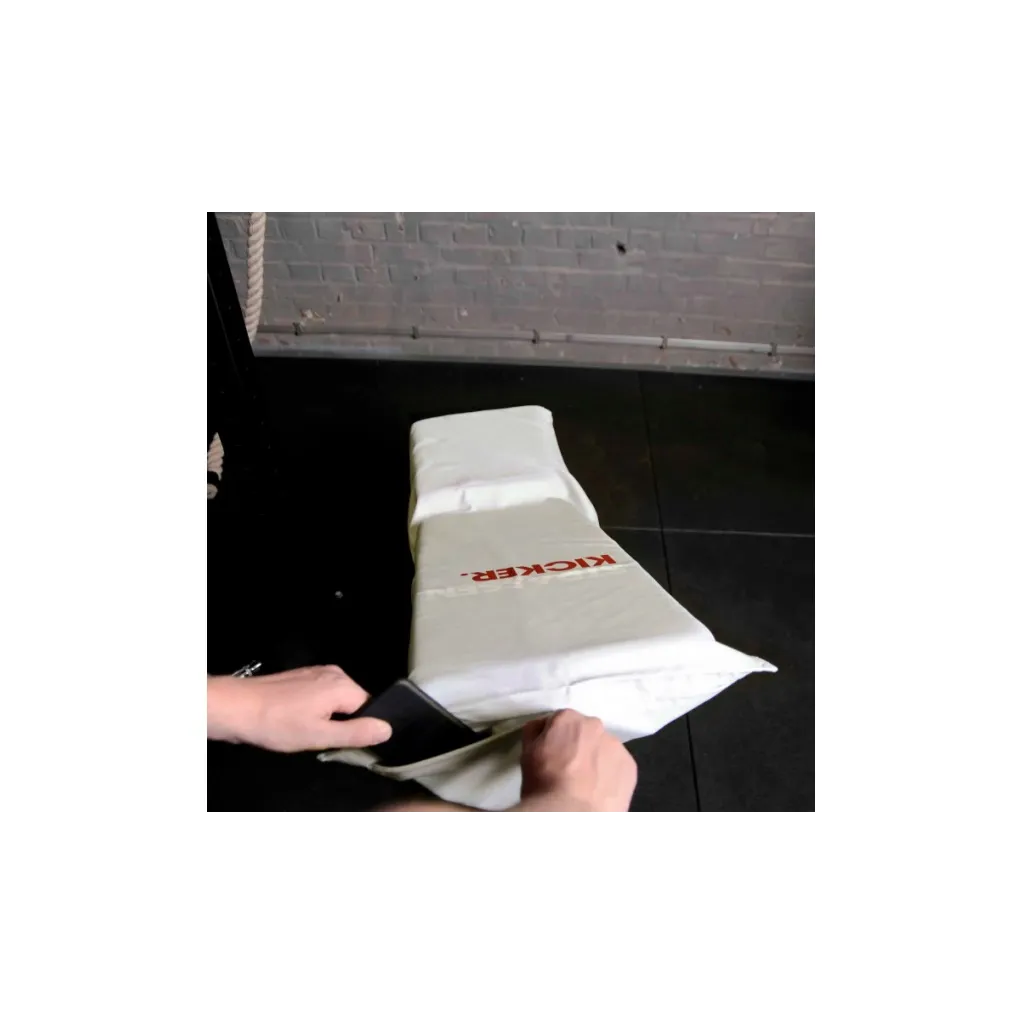 Fitness osuška s vreckom Herding svetlosivá, 50 x 110 cm