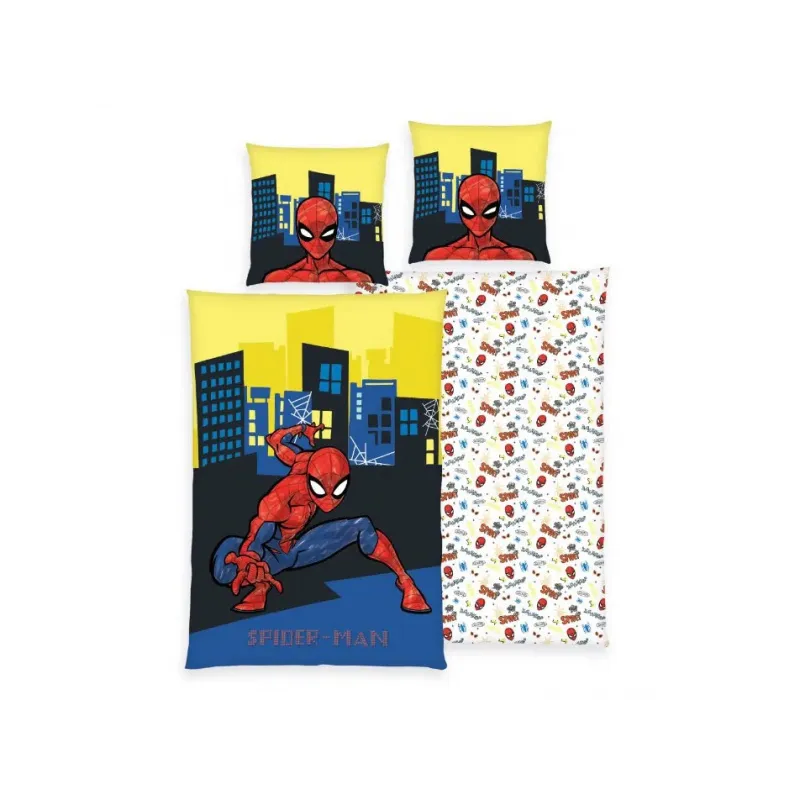 HERDING Obojstranné bavlnené obliečky SPIDERMAN, 135/200+80/80 HERDING Obojstranné bavlnené obliečky SPIDERMAN, 135/200+80/80