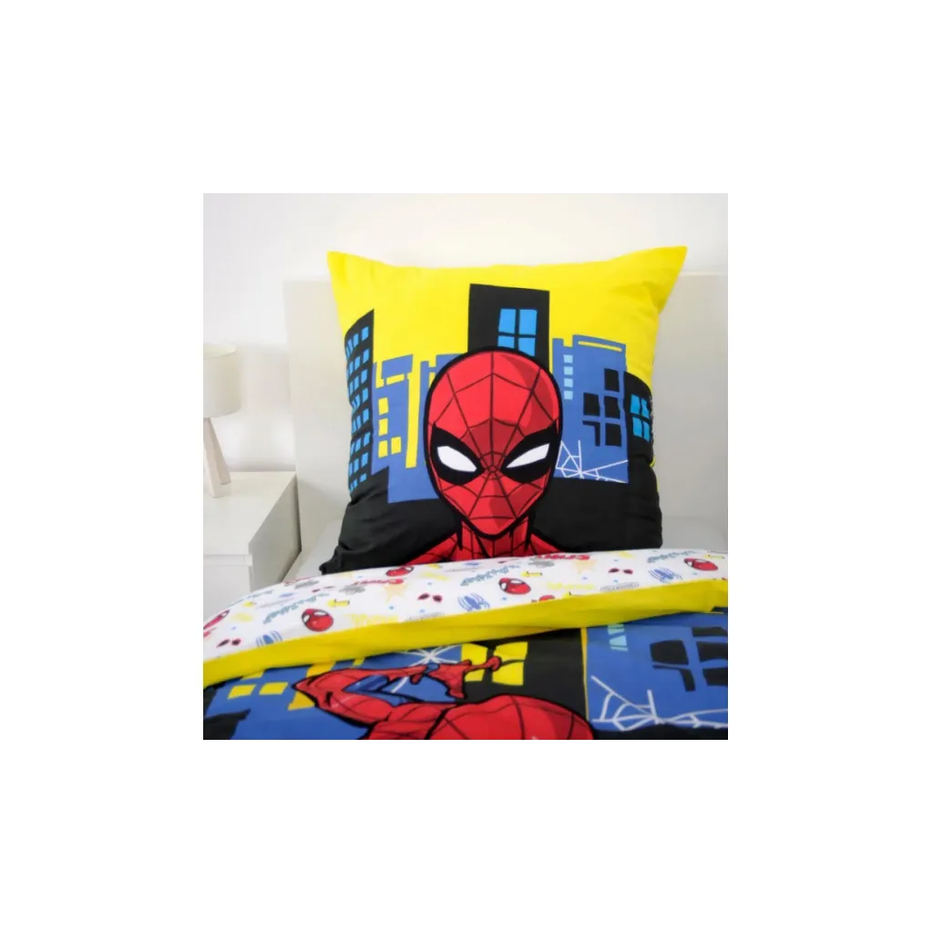 HERDING Oboustranné bavlněné povlečení SPIDERMAN, 135/200+80/80