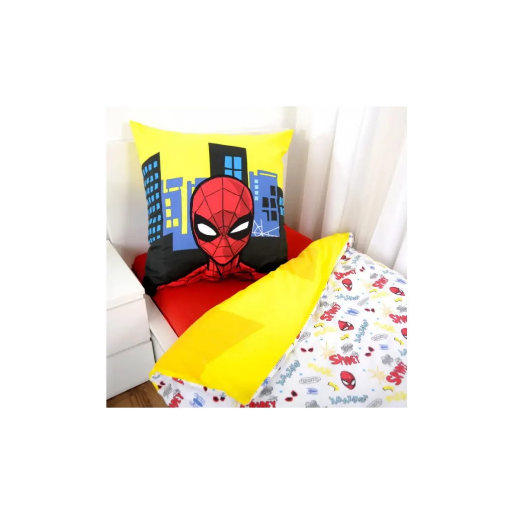 HERDING Obojstranné bavlnené obliečky SPIDERMAN, 135/200+80/80