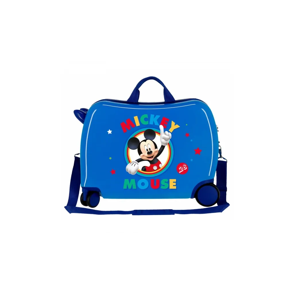 Dětský cestovní kufr na kolečkách / odrážedlo MICKEY MOUSE Blue, 2039821