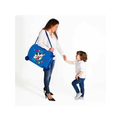 Dětský cestovní kufr na kolečkách / odrážedlo MICKEY MOUSE Blue, 2039821 Dětský cestovní kufr na kolečkách / odrážedlo MICKEY MOUSE Blue, 2039821