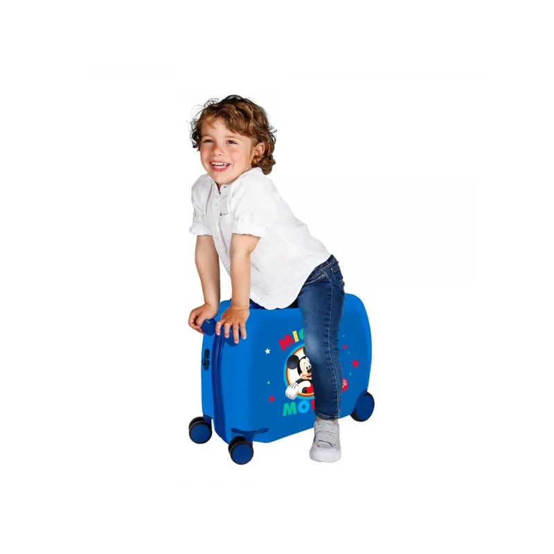 Detský cestovný kufor na kolieskach / odrážadlo MICKEY MOUSE Circle Blue, 2039821 Detský cestovný kufor na kolieskach / odrážadlo MICKEY MOUSE Circle Blue, 2039821