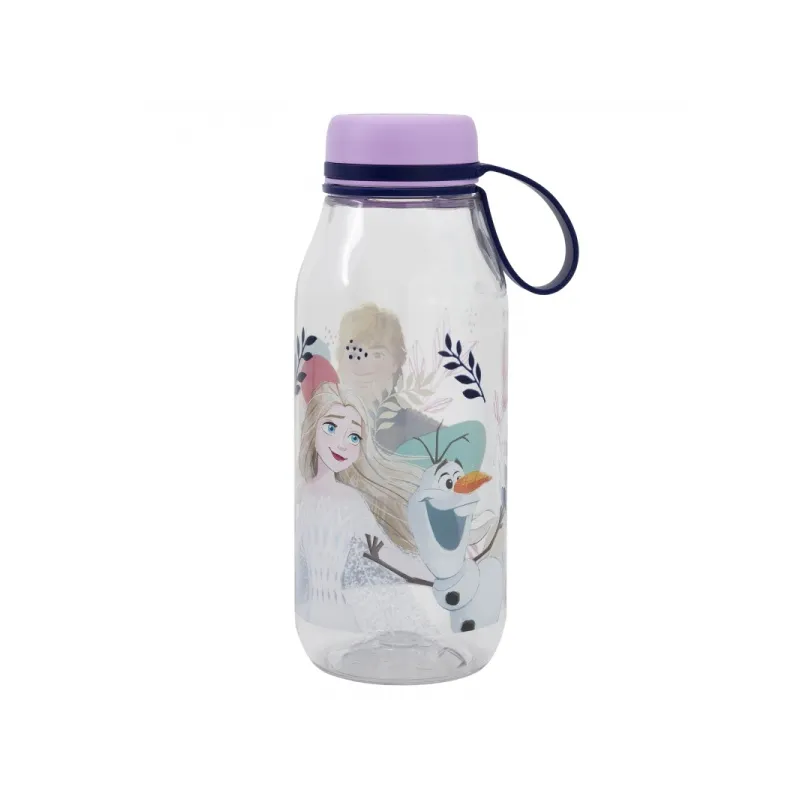 Plastová fľaša so silikónovým pútkom DISNEY FROZEN, 460ml, 74282