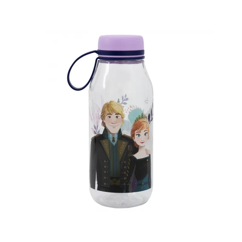 Plastová fľaša so silikónovým pútkom DISNEY FROZEN, 460ml, 74282