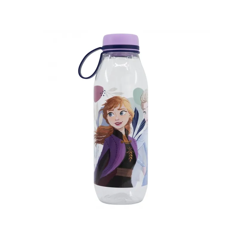 Plastová fľaša so silikónovým pútkom DISNEY FROZEN, 650ml, 74283