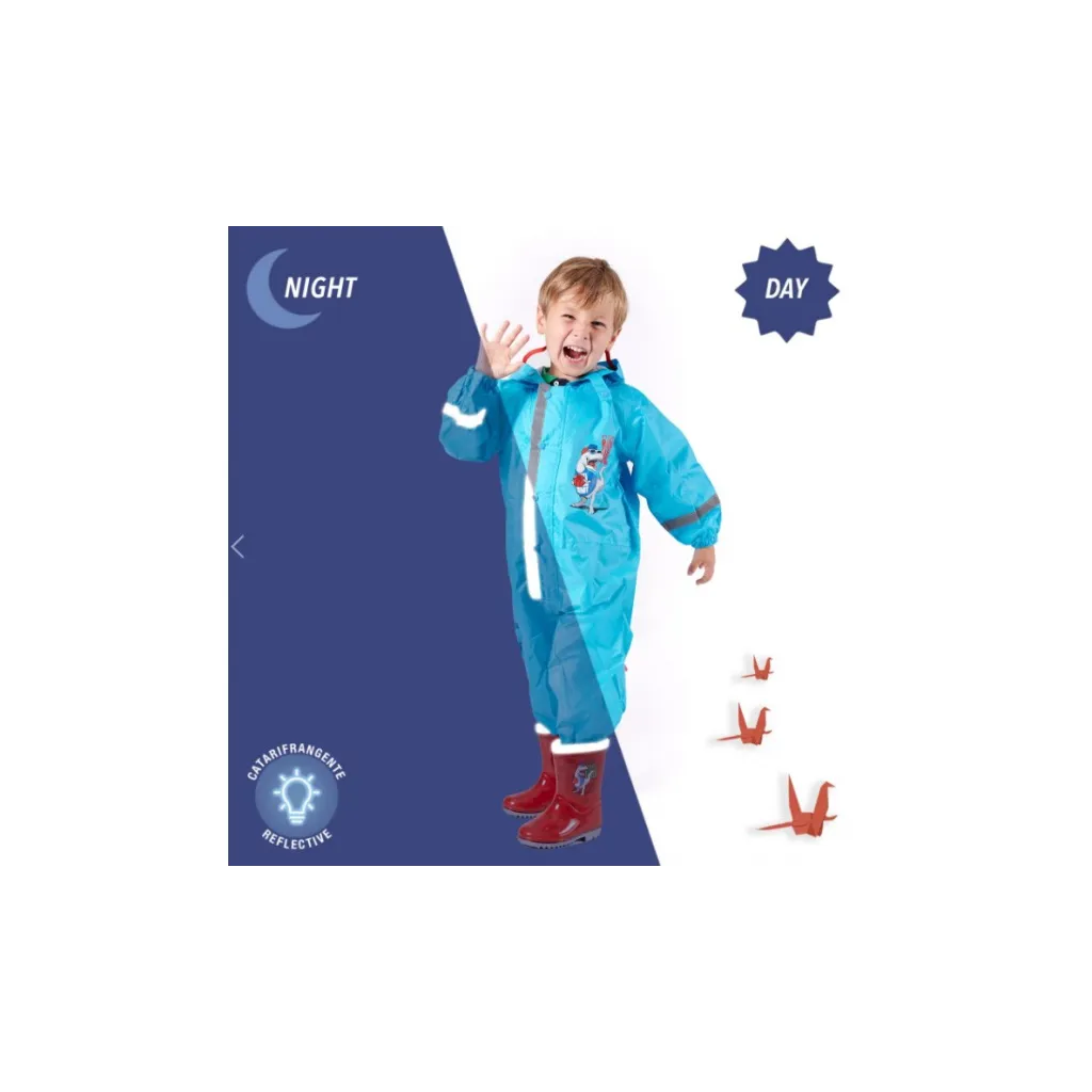 PERLETTI Dětský overal do deště DINOSAUR, 14230, 5-6 let (116cm)