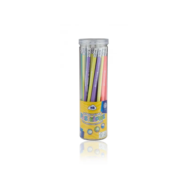 Obyčajná HB ceruzka s merítkom a gumou Astra Pastel, stojan, 206120006 Obyčajná HB ceruzka s merítkom a gumou Astra Pastel, stojan, 206120006