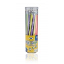 Obyčajná HB ceruzka s merítkom a  gumou Astra Pastel, stojan, 206120006