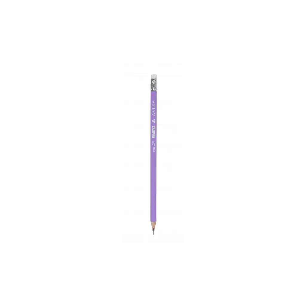 ASTRA Pastel, obyčejná HB tužka s měřítkem a gumou, stojan, 206120006