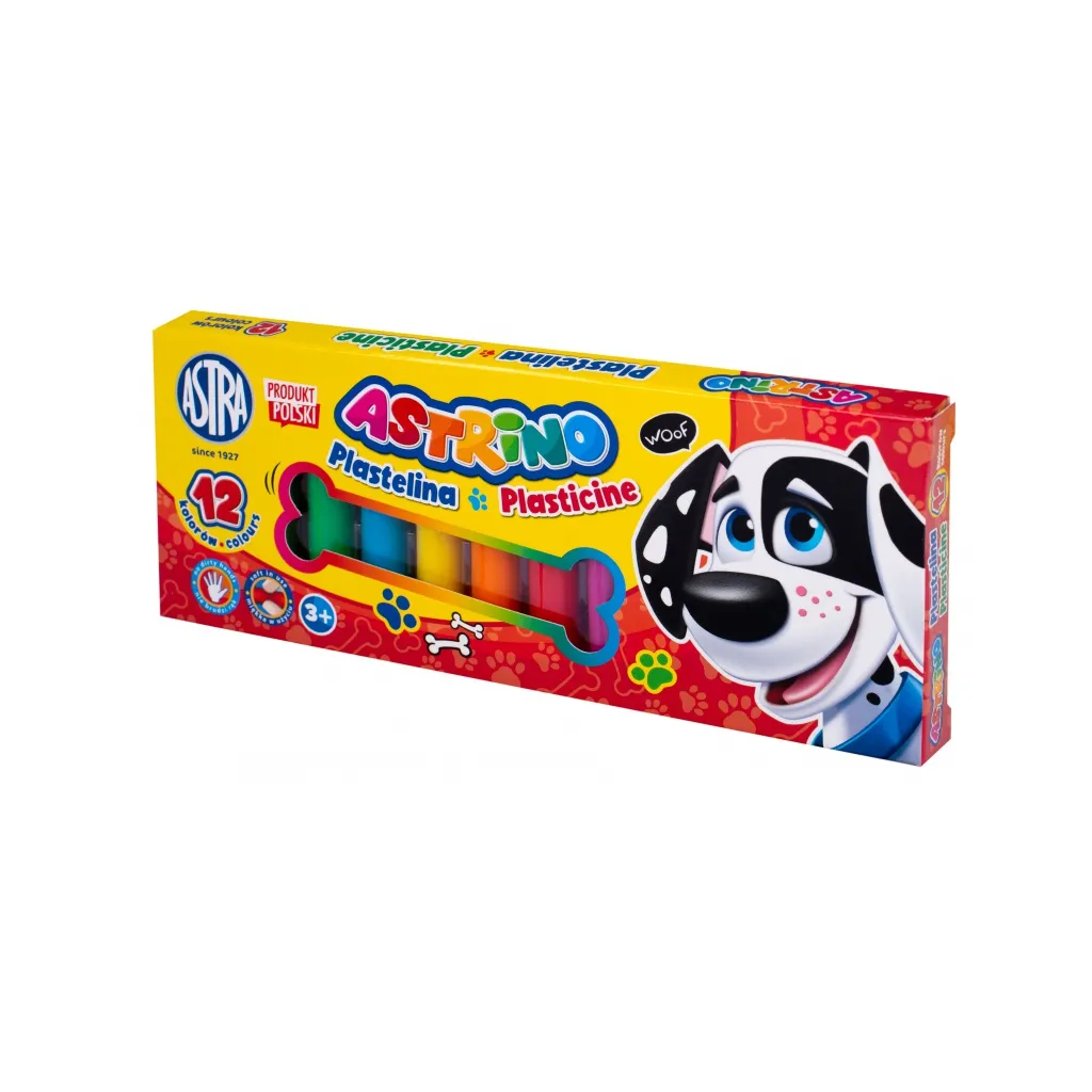 ASTRINO Školní plastelína 12 barev, 303221003