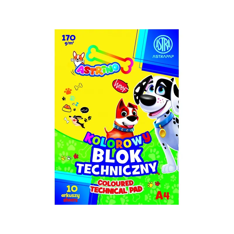 ASTRINO barevné papíry A4, 10 listů, 170g/m2, mix motivů, 106021014 ASTRINO barevné papíry A4, 10 listů, 170g/m2, mix motivů, 106021014