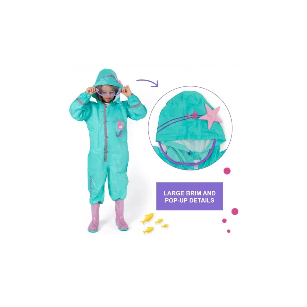 PERLETTI Detský overal do dažďa Sirenetta, 14232, 3-4 roky (104cm)