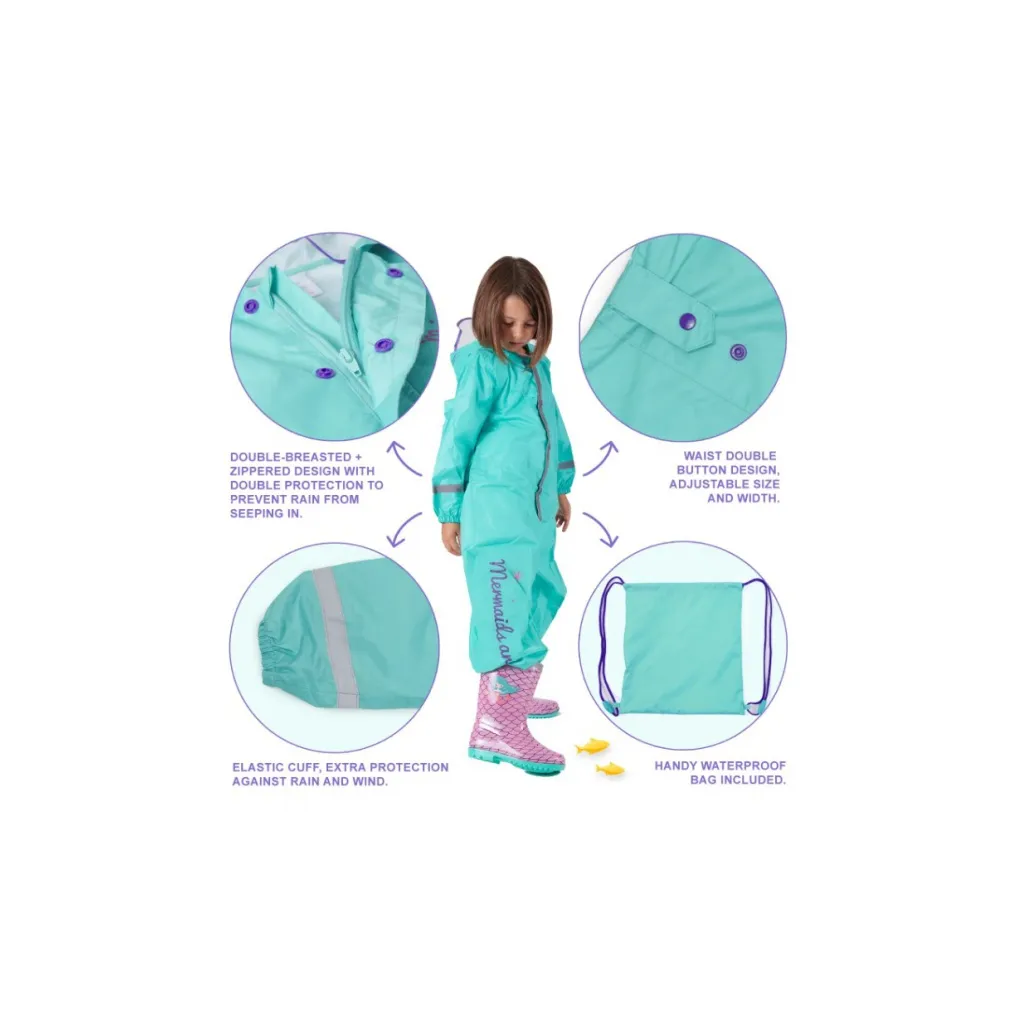 PERLETTI Detský overal do dažďa Sirenetta, 14232, 3-4 roky (104cm)