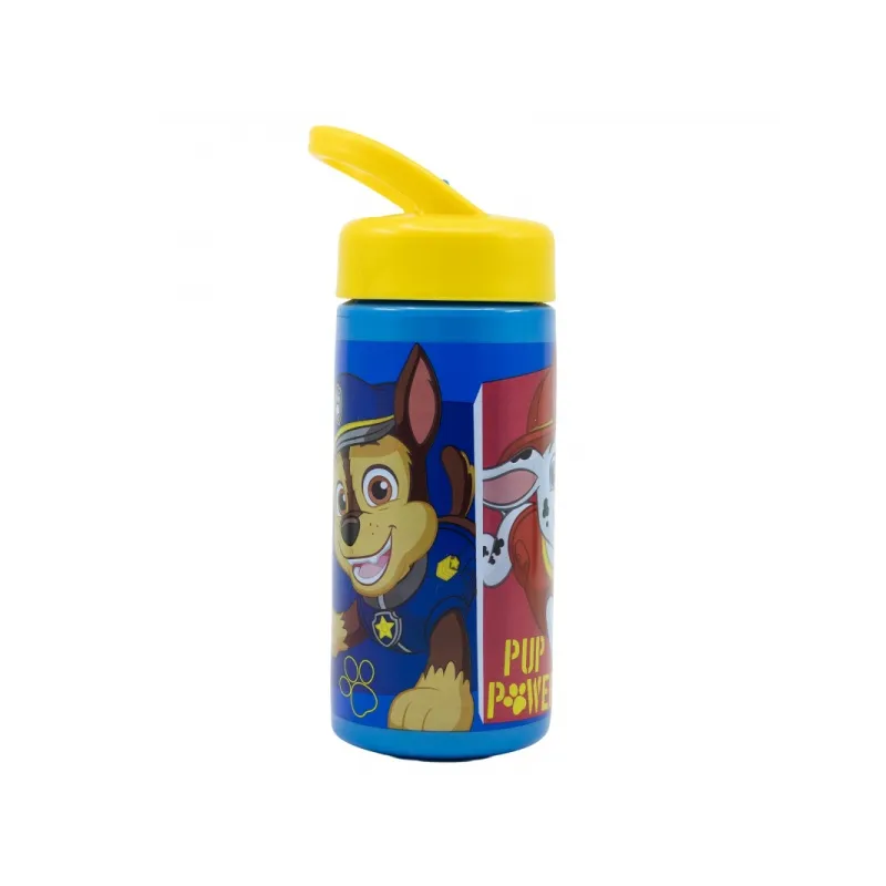 Plastová fľaša s výsuvnou slamkou PAW PATROL, 410ml, 74631