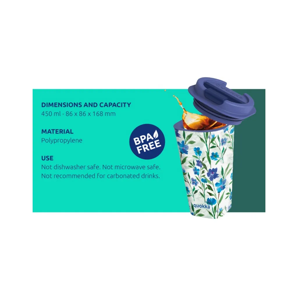 QUOKKA Flux, Plastový termohrnek SATSUMA, 450ml, 40224