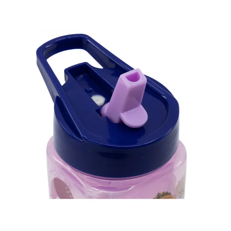 Plastová hranatá láhev s výsuvným brčkem DISNEY FROZEN, Tritan 510ml, 74214