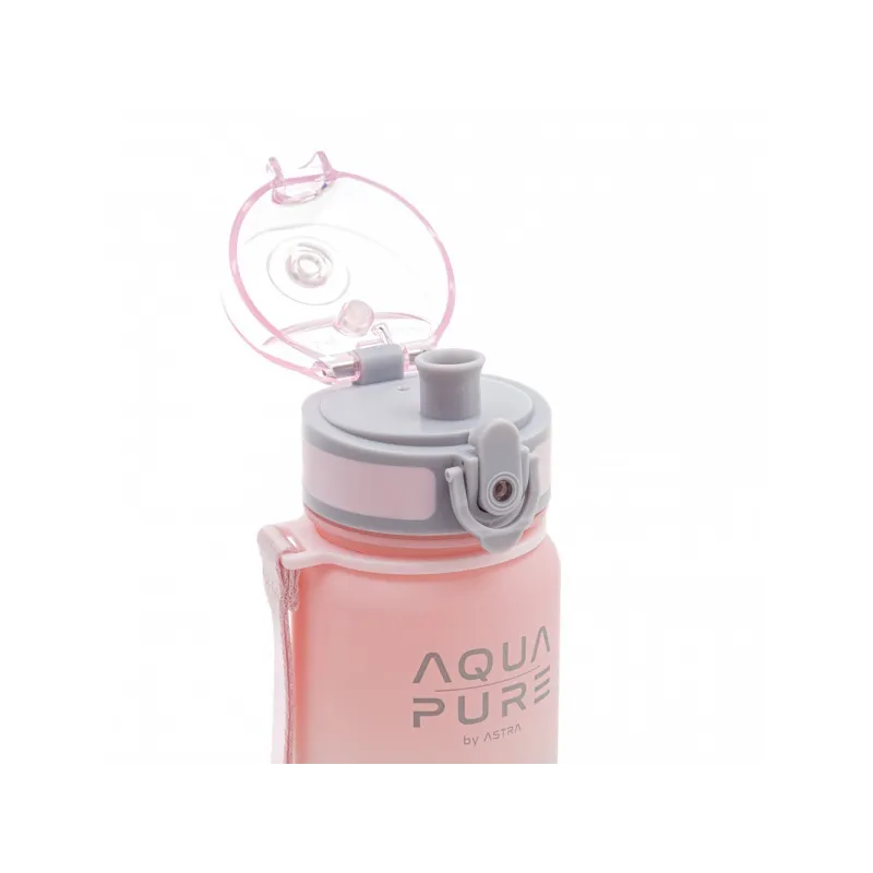 Zdravá fľaša AQUA PURE by ASTRA 400 ml - pink/grey, 511023001