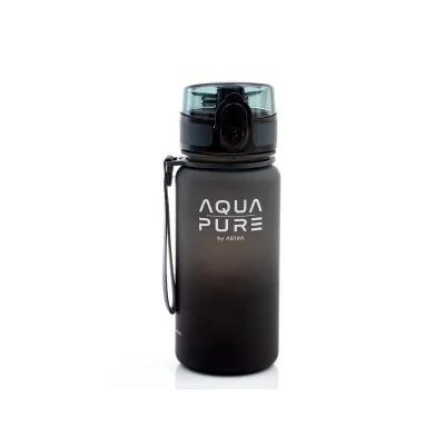 Zdravá láhev AQUA PURE by ASTRA 400 ml - grey/black, 511023005 Zdravá láhev AQUA PURE by ASTRA 400 ml - grey/black, 511023005