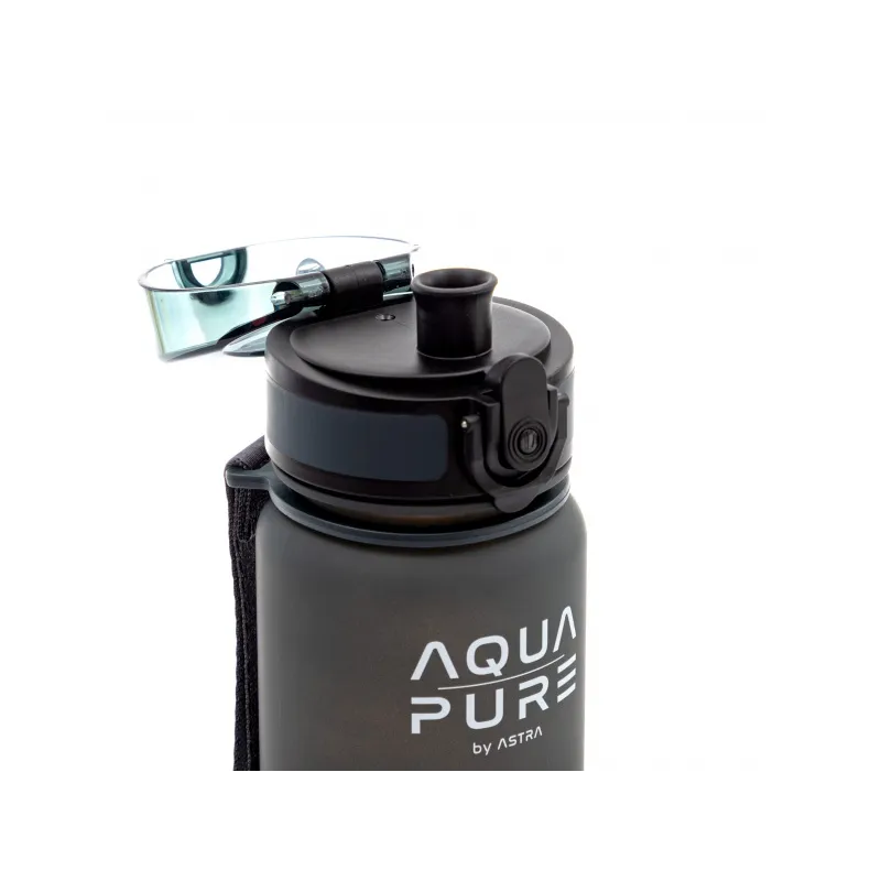 Zdravá fľaša AQUA PURE by ASTRA 400 ml - grey/black, 511023005 Zdravá fľaša AQUA PURE by ASTRA 400 ml - grey/black, 511023005