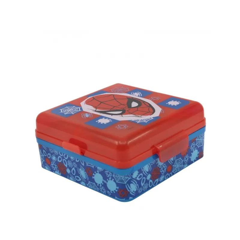 Dělený plastový box na svačinu SPIDERMAN, 74793