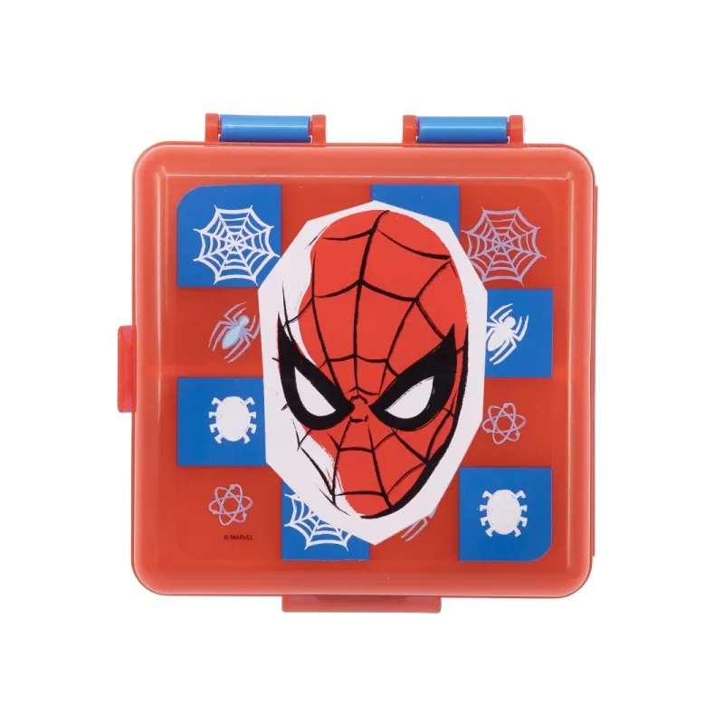 Dělený plastový box na svačinu SPIDERMAN, 74793