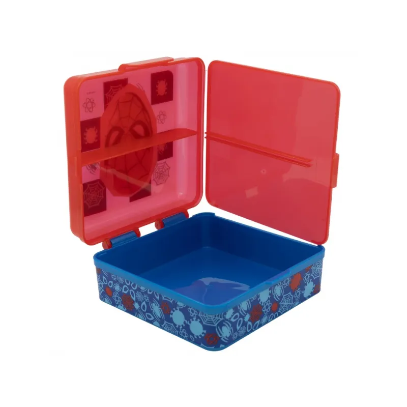 Delený plastový box na desiatu SPIDERMAN, 74793 Delený plastový box na desiatu SPIDERMAN, 74793