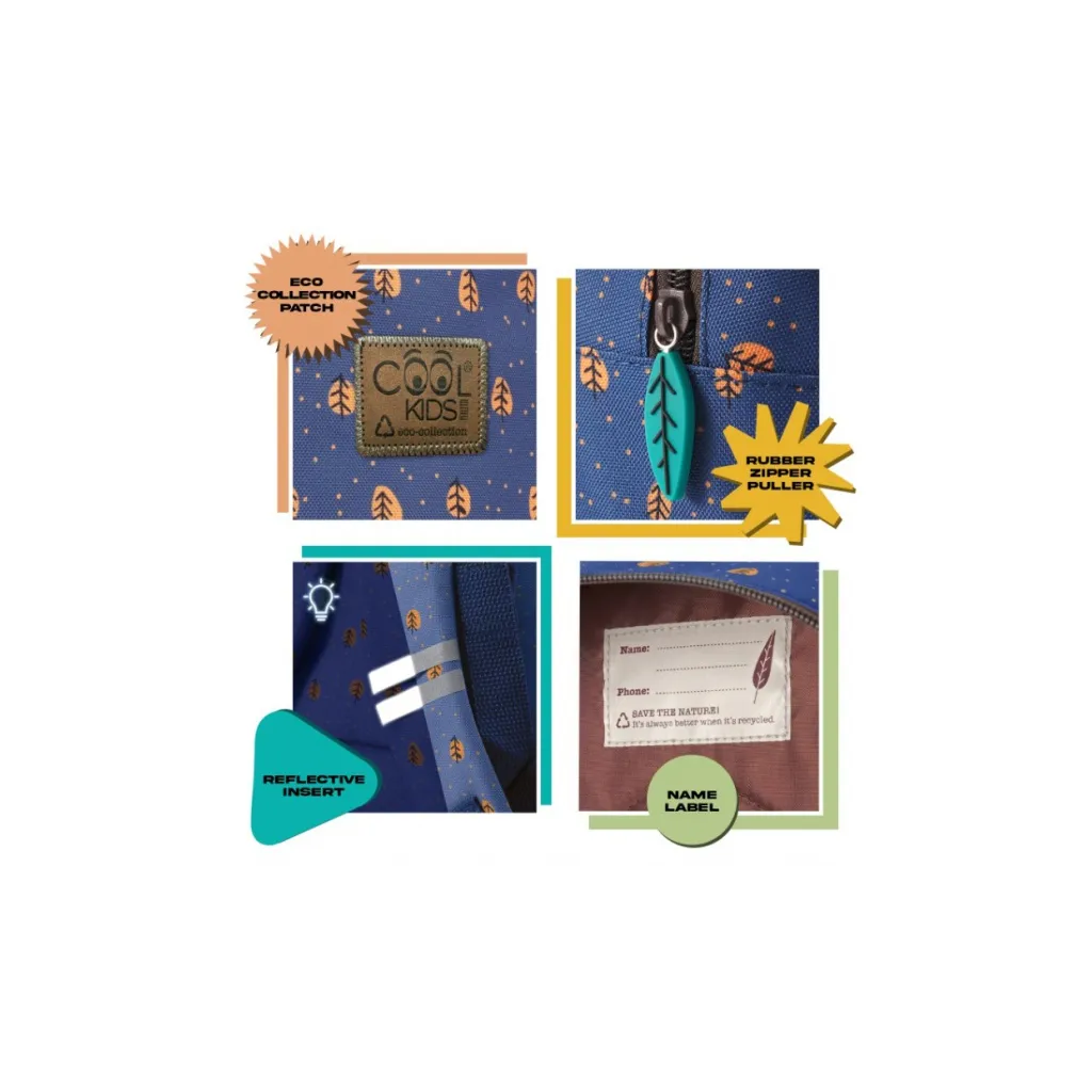 Detský batoh na kolieskach Perletti Green Bear & Rabbit, 14407