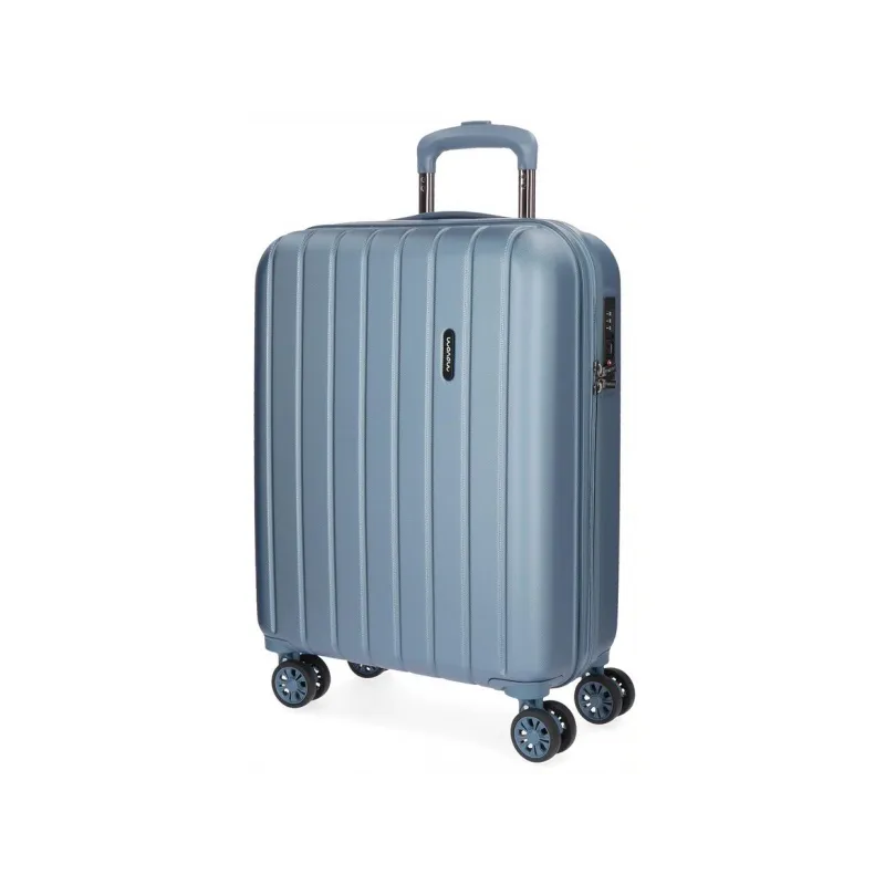 MOVOM Wood Steel Blue, Škrupinový cestovný kufor, 55x40x20cm, 38L, 5319163 (small)