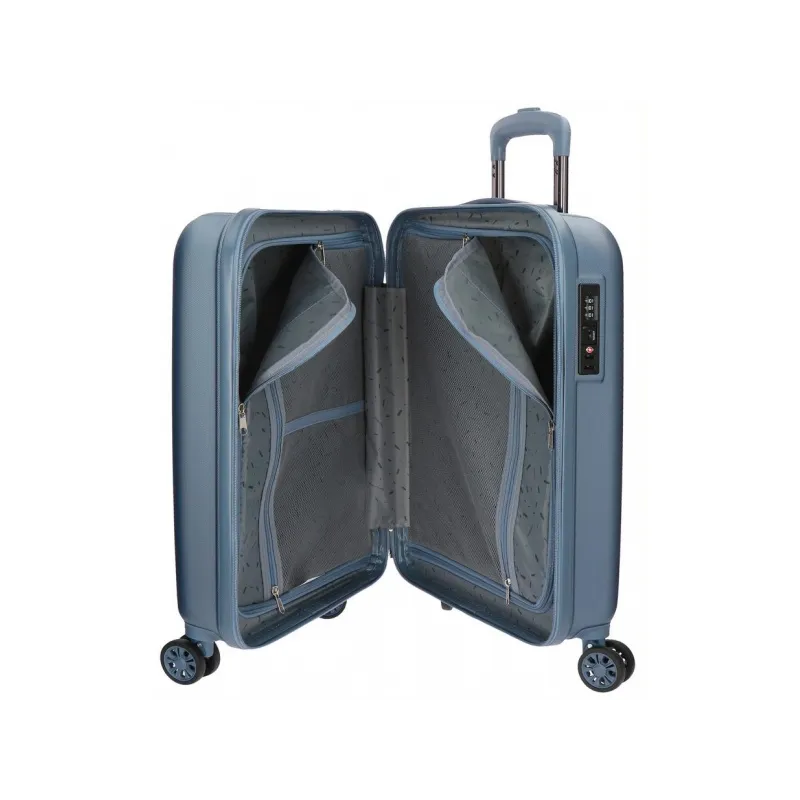 MOVOM Wood Steel Blue, Škrupinový cestovný kufor, 55x40x20cm, 38L, 5319163 (small)