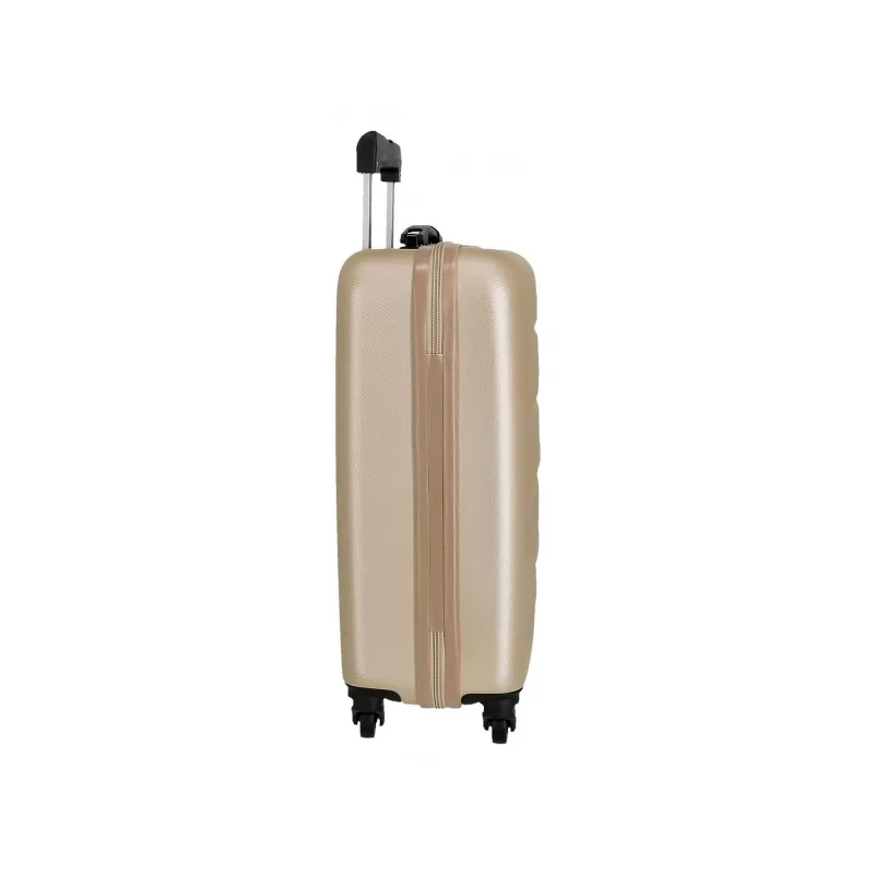 Sada ABS cestovných kufrov ROLL ROAD FLEX Champagne, 55-65-75cm, 5849469